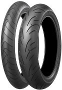 Two Bridgestone Battlax BT 023 Motorcycle Tyres