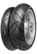 Two Continental ContiRoadAttack Motorcycle Tyres